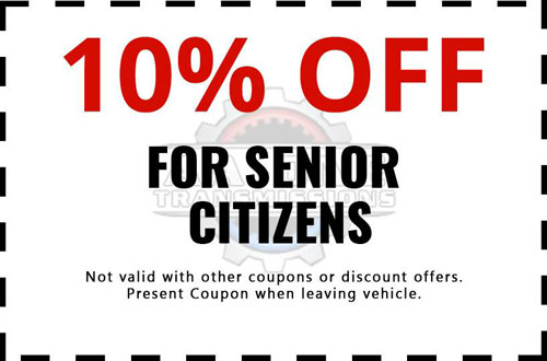 10% OFF for senior citizens